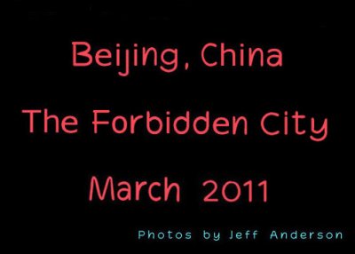 Beijing, China - The Forbidden City cover page.