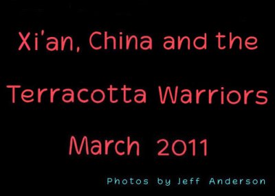 Xian, China and the Terracotta Warriors cover page.