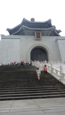 Stairs leading up to the memorial hall.