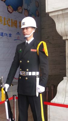 Note the painted wall design behind him.