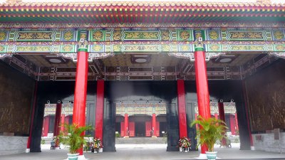 View from the interior courtyard of the Martyrs' Shrine.
