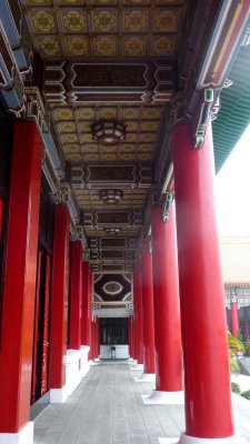 Details of columns and ceiling designs at the Martyrs' Shrine.