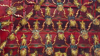 Opulent details embellishing the temple.