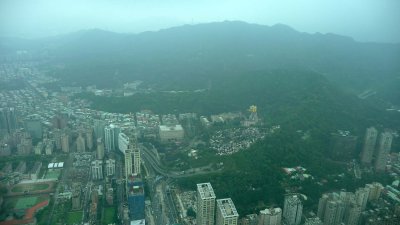 View of Tiger Mountain from Taipei 101.