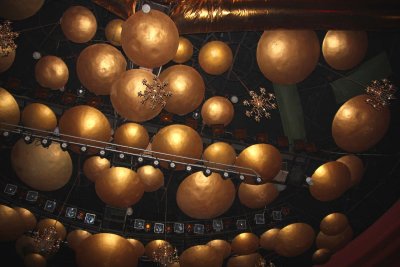 Ornate ceiling of the Sunshine Grand Theater.