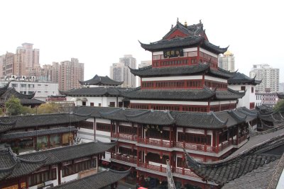 View from the roof of the Mid-Lake Pavilion Teahouse.