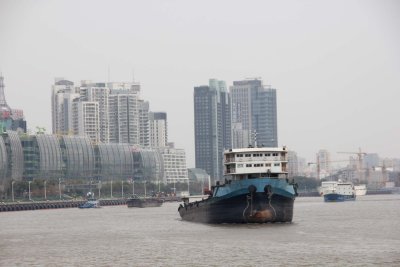 Tugboat on Shanghai's Huangpu River.