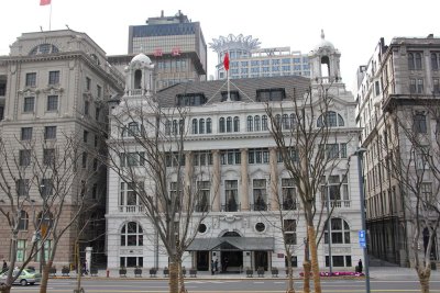 View of the former Shanghai Club, which was completed in 1910 in British Neo-Classical style.