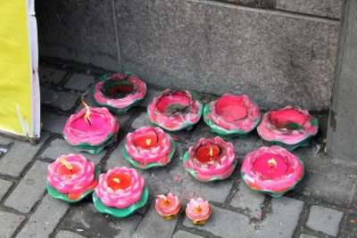 The store also sold these ornamental candles.
