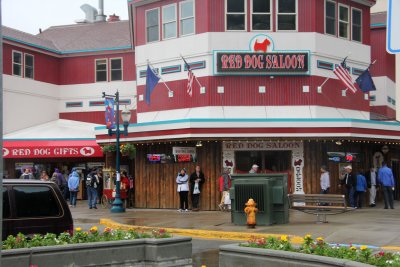 The Red Dog Saloon is Juneau's most famous drinking establishment.  It was founded during the mining era.