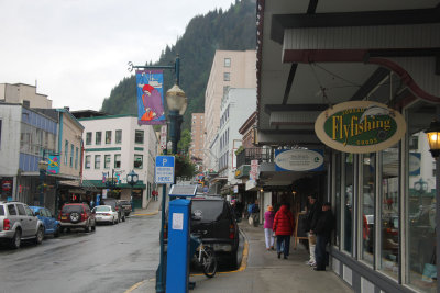 A Juneau fly-fishing store.