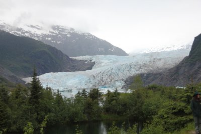 Note the blue tint of the glacial ice.