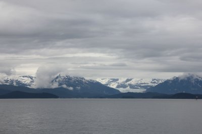 After we set sail again from the lodge, we could see the Mendenhall Glacier from Stephens Passage.