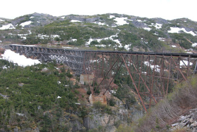 One of many ancient trestles and bridges that are no longer in use by the railroad.