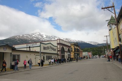 View of 2nd Avenue in downtown Skagway.