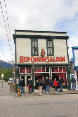 Built in 1897, the Red Onion Saloon operated as one the finest bordellos in Skagway.