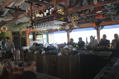 Interior of the Skagway Fish Company.  It was rustic and had a laid-back atmosphere, and the fish and chips were fabulous!