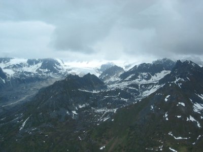 Alaska Range Mountains in the park.