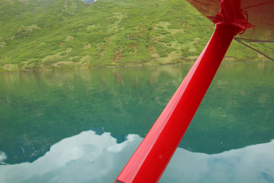 View of the water after landing.