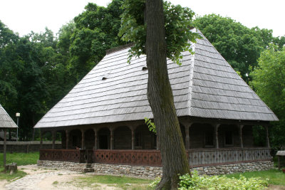 One of numerous peasant houses (churches, wind mills and water mills) at the Village Museum.
