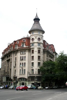Typical Romanian style architecture in Bucharest.