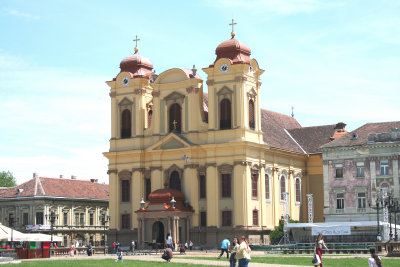 View of the 18th Century Roman Catholic Cathedral.