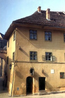 The house where Vlad Tepes was born in Sighisoara.