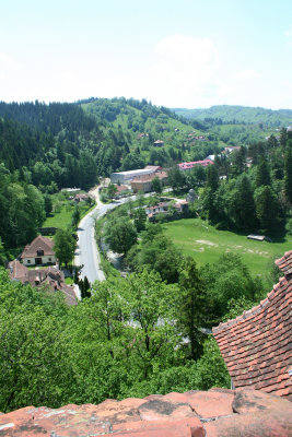 A view from Bran Castle facing south.