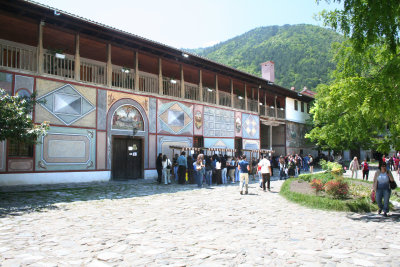 Entrance of Bachkovo Monastery (S.E. of Plovdiv). It is the 2nd largest monastery in Bulgaria.