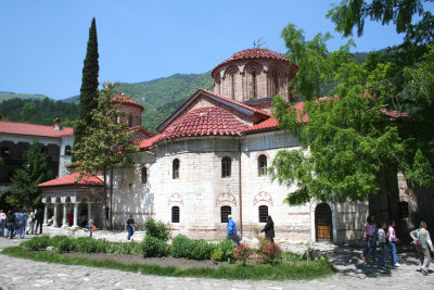 View of the Holy Mother of God Church (built in 1604) at the Bachkovo Monastery.