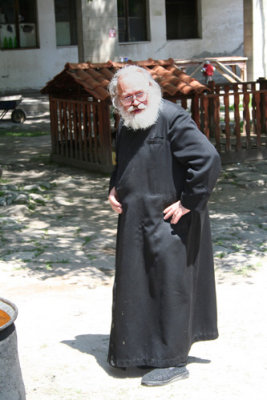 A monk at the Bachkovo Monastery.