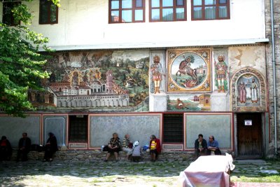 The large monastery panorama (wall painting) painted by Alexi Atanasov in 1846.