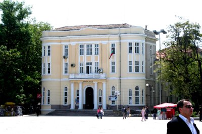 A nice building in the newer section of Plovdiv in the main