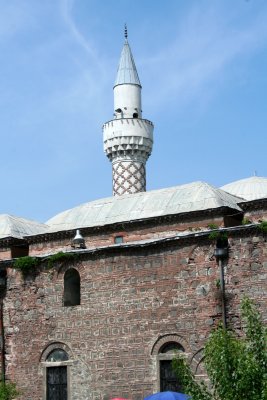  Closer view of the minaret of the Djumaya Mosque.