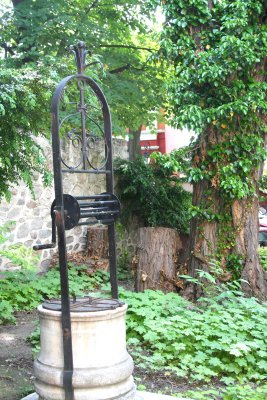 A well in an Old Town garden.