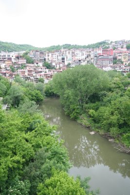 The Yantra River flowing through Veliko Tarnovo.