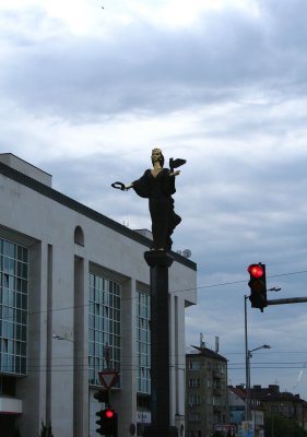 Statue of St. Sofia at intersection of Blvd. Todor Aleksandrov and Maria Luiza Blvd.