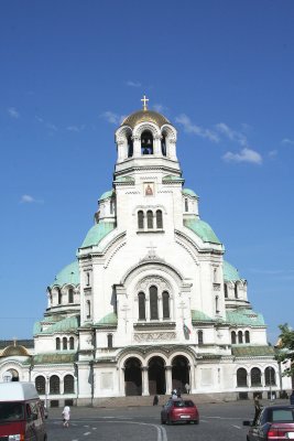 A closer view of the cathedral.