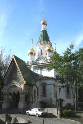 Another view of St. Nikolay Church. Czar Nicholus II presented the bells.