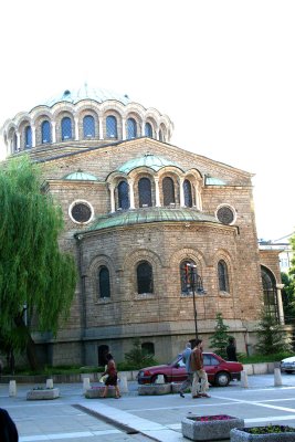 St. Nedelya Church (built between 1856-1863) over the remains of the Roman town Serdica.