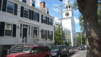 Typical colonial architecture on Orange Street.