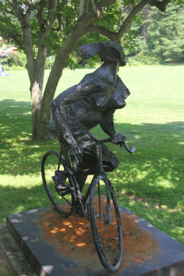 Close-up of Bruno Luchese's Girl on a Bicycle.