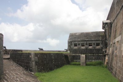  The walls of the fortress are constructed predominantly of stone, skillfully fabricated from the local hard volcanic rock.