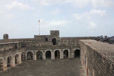 The fortress is a tribute British military engineers who designed it and to the African slaves who built and maintained it.