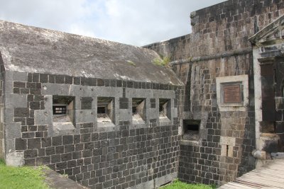 Gun ports to protect the fortress at the main entrance.