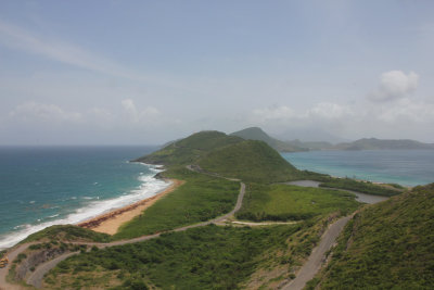 From this vantage point, you can see both the Caribbean Sea and the Atlantic Ocean at the same time.