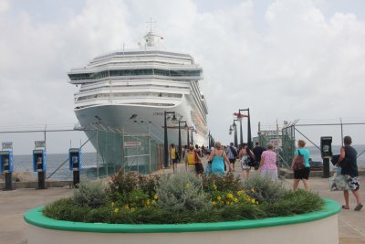 I was heading back to my cruise ship, the Carnival Victory.