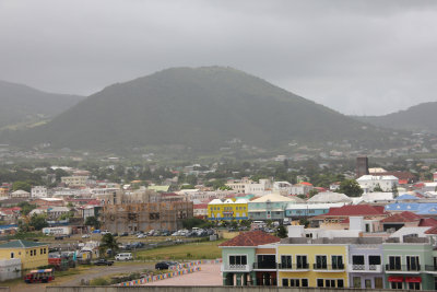 View of the town of Basseterre, St. Kitts from the Carnival Victory.