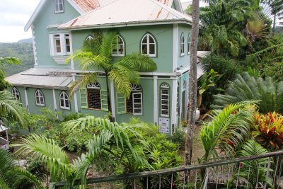 View of Caribelle Batik, the next stop on our St. Lucia tour.