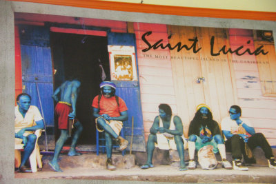 Another poster depicting a slice of life St. Lucia scene.